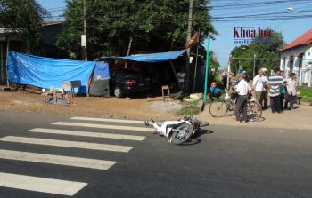 Hiện trường vụ tai nạn.