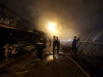 Cháy chợ đêm Phú Quốc lúc 3g sáng 