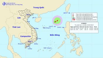 Biển Đông thêm một áp thấp nhiệt đới có khả năng thành bão 