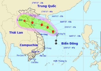 Áp thấp nhiệt đới mạnh lên thành bão số 2 