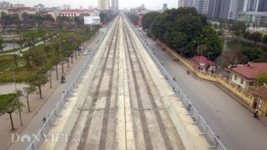 flycam: xem truoc dien mao tuyen metro nhon - ga ha noi tu tren cao hinh anh 2