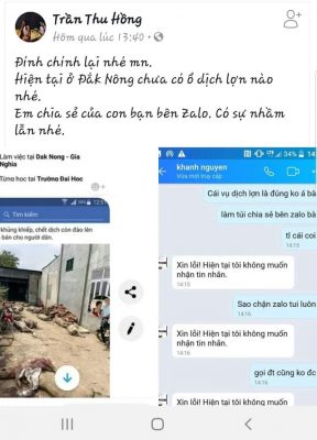 Xá»­ lÃ½ trang Facebook tung hoang tin ÄÃ o 800 heo dá»ch bá»nh lÃªn Äá» má» bÃ¡n - 2