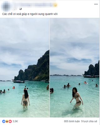 mang anh bikini len mang nho chinh sua co gai nhan cai ket "dang" hinh anh 1