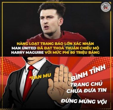 anh che: fan mu mon moi cho no &quot;bom tan&quot; maguire hinh anh 2