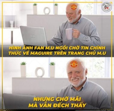 anh che: fan mu mon moi cho no &quot;bom tan&quot; maguire hinh anh 1