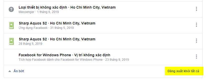 Cách đăng xuất tài khoản Facebook và Messenger khỏi tất cả các thiết bị