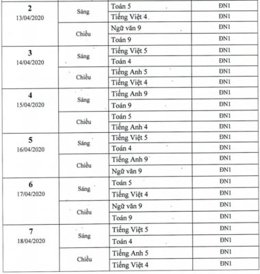 Lịch dạy học trên truyền hình cho học sinh cả nước từ 13-18/4