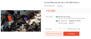 Đổi đời ve chai, đồng nát sắt vụn được bán online theo combo