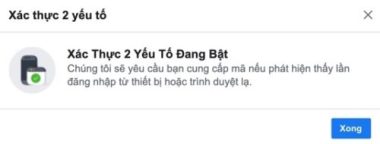 Cách cài đặt xác thực hai yếu tố trên Facebook không cần số điện thoại