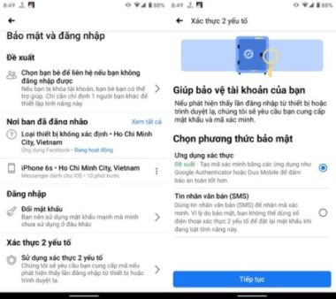 Cách cài đặt xác thực hai yếu tố trên Facebook không cần số điện thoại