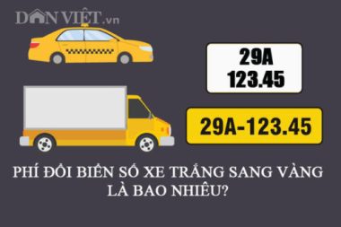 Phí đổi biển xe màu trắng thành màu vàng là bao nhiêu? - Ảnh 1.