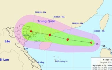 Áp thấp nhiệt đới khả năng mạnh lên thành bão đã vào Biển Đông - 1