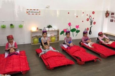 Trường học ở Đà Nẵng mở tiệm spa cho trẻ mầm non