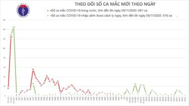 Thêm 1 người mắc Covid-19, Việt Nam đã có 1207 ca