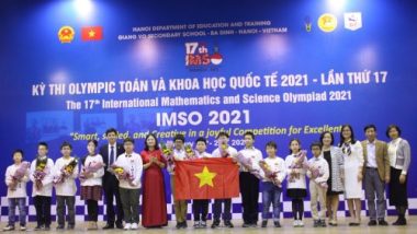 Học sinh Việt Nam giành 2 HCV Olympic Toán và Khoa học quốc tế