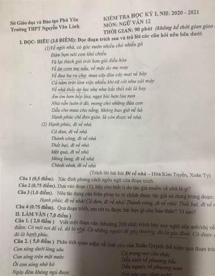 Xôn xao đề thi Văn bàn 'mẹ chồng tư tình' và 'giúp bạn khóc'