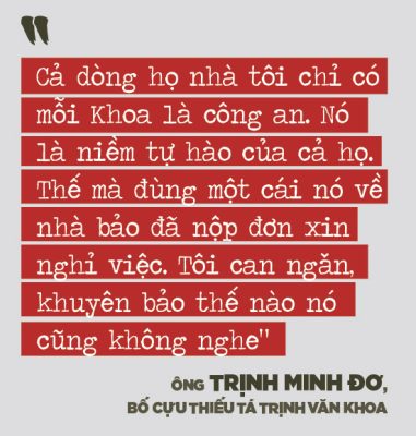 Bố mẹ cựu thiếu tá công an Trịnh Văn Khoa: “Gia đình tôi tiếc và lo lắm, nhưng rất tự hào về Khoa” - Ảnh 3.