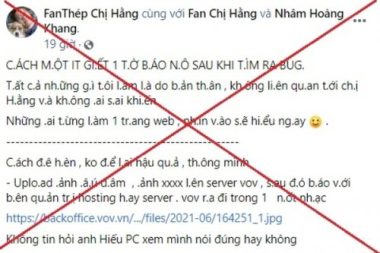 Đề nghị xử lý nghiêm các đối tượng tấn công mạng Báo điện tử VOV