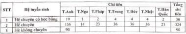 Tỷ lệ 'chọi' vào lớp 10 Chuyên Ngoại ngữ cao nhất 1/13,9