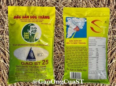 Gạo ST25 in hình ông Hồ Quang Cua để chống hàng giả, vài ngày sau xuất hiện bao bì y chang - Ảnh 1.