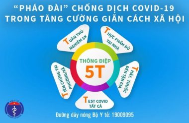 Bộ Y tế phát đi “Thông điệp 5T” chống dịch Covid-19 giai đoạn mới