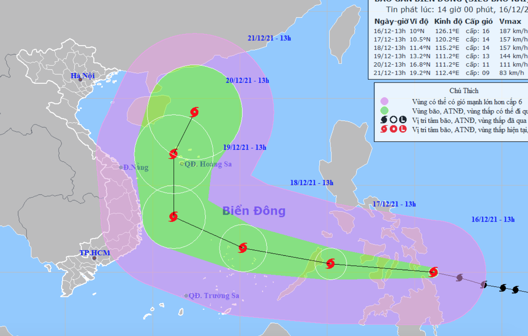 Bão Rai mạnh lên, cường độ gần tương đương siêu bão Haiyan