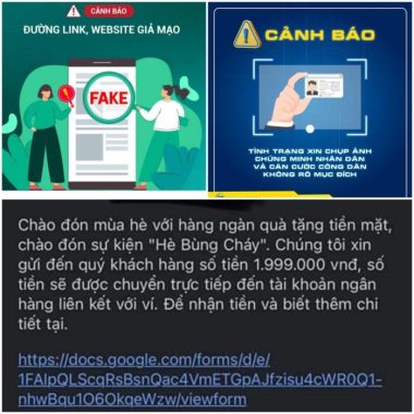 Cảnh báo trò lừa trúng thưởng tiền mặt, chọn tài khoản số đẹp - Ảnh 1.