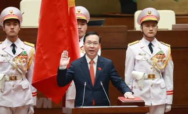 Lanh dao nhieu quoc gia chuc mung Chu tich nuoc Vo Van Thuong hinh anh 1