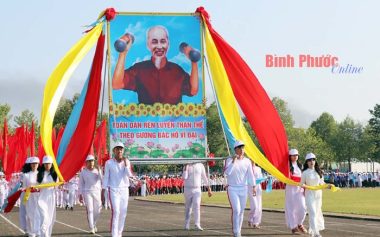Bình Phước: Ấn tượng lễ khai mạc Hội khỏe Phù Đổng học sinh phổ thông năm học 2022-2023