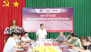 Đảm bảo công tác tổ chức các trận bóng đá giải quốc gia tại Bình Phước