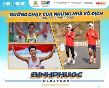 Điểm nhấn Giải Bình Phước marathon lần thứ I, năm 2023: Đường chạy của những nhà vô địch