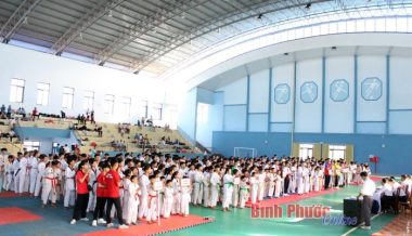 Phú Riềng: 400 võ sinh tham gia thi đấu taekwondo mở rộng lần thứ 3