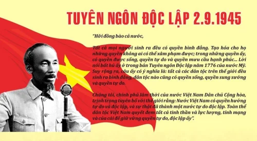 Tuyên ngôn Độc lập của Chủ tịch Hồ Chí Minh là chân lý của thời đại