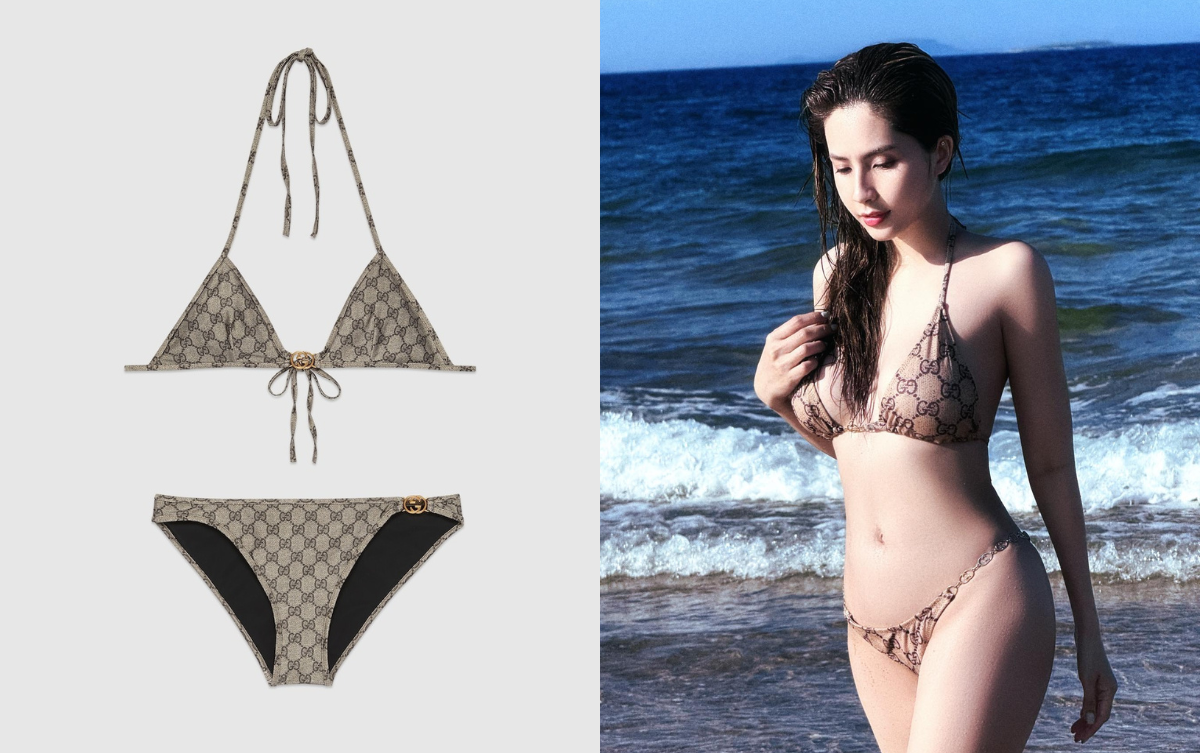 Thiên An khoe vóc dáng nóng bỏng với mẫu bikini giá 20 triệu đồng, 